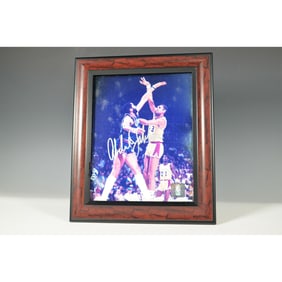 Kareem Abdul-Jabbar Signed Photograph, Lakers vs. Bucks