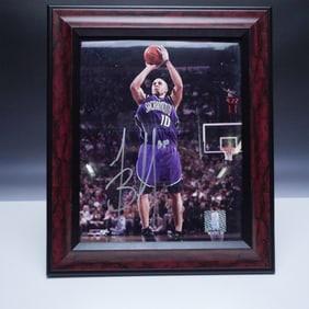 Mike Bibby Autographed Framed Photo with COA