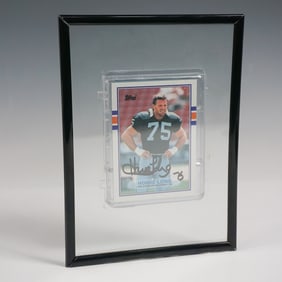 Howie Long Autographed Football Card, Topps