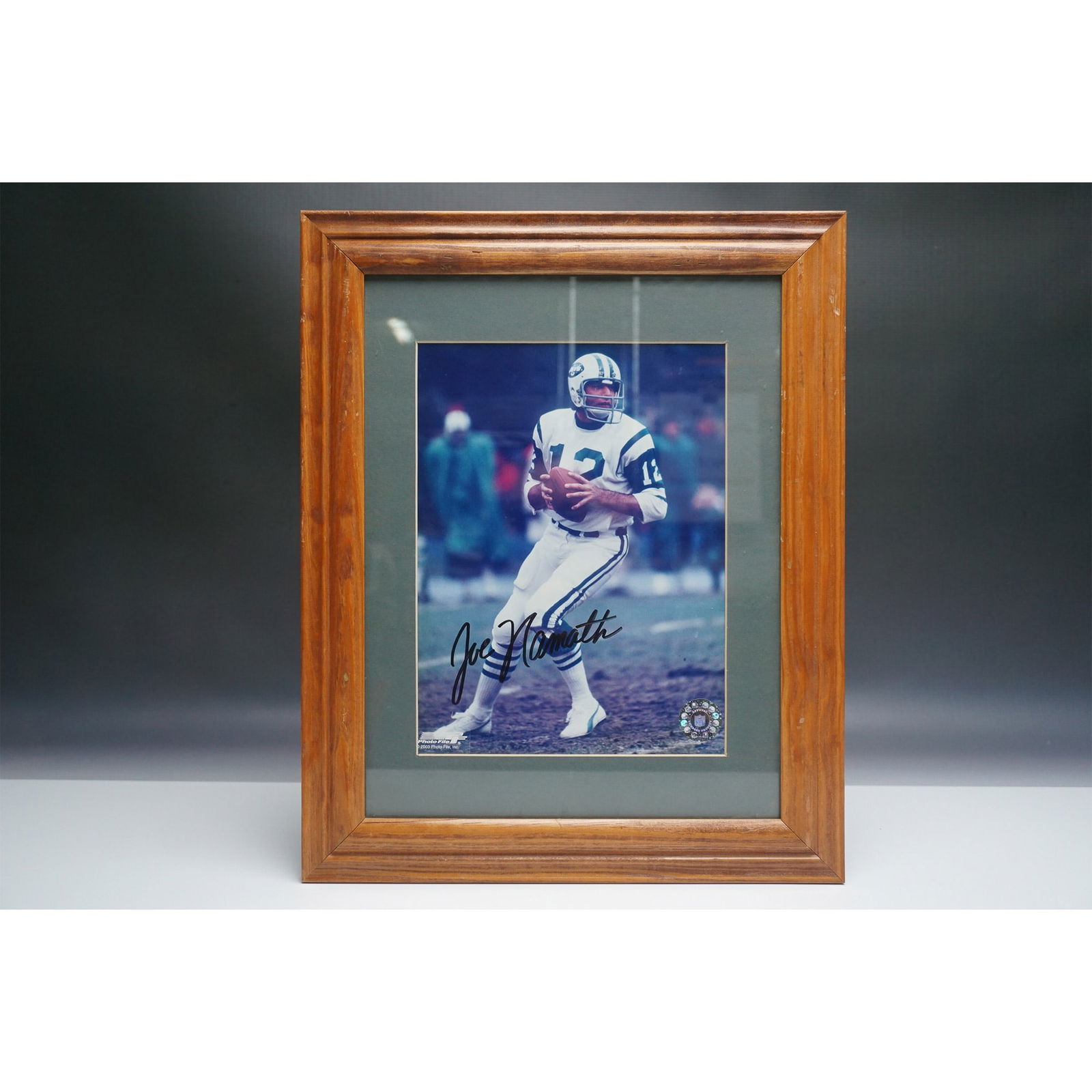 Framed Joe Namath Autographed Photo with COA (1 of 4)