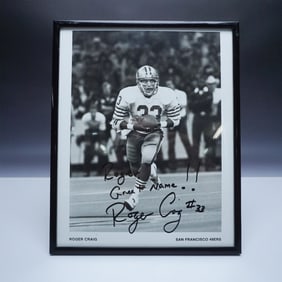 NFL, Photo, Roger Craig Signed San Francisco 49ers