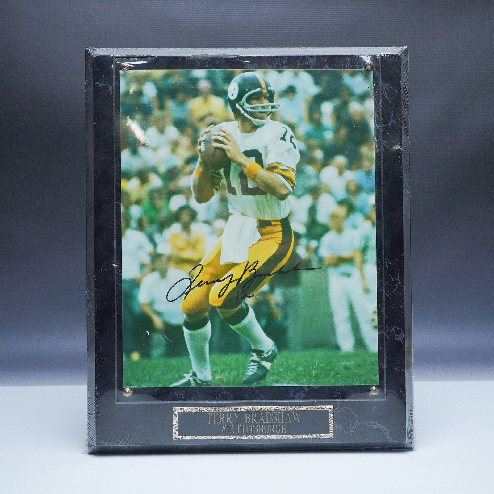 Terry Bradshaw Autographed Pittsburgh Steelers Photograph (1 of 4)