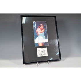 Chris Evert Signed Tennis Photo Display with COA