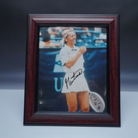 Martina Navratilova Autographed Photograph w/ Certificate of Authenticity