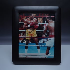 Autographed Boxing Photograph, Holyfield & Holmes