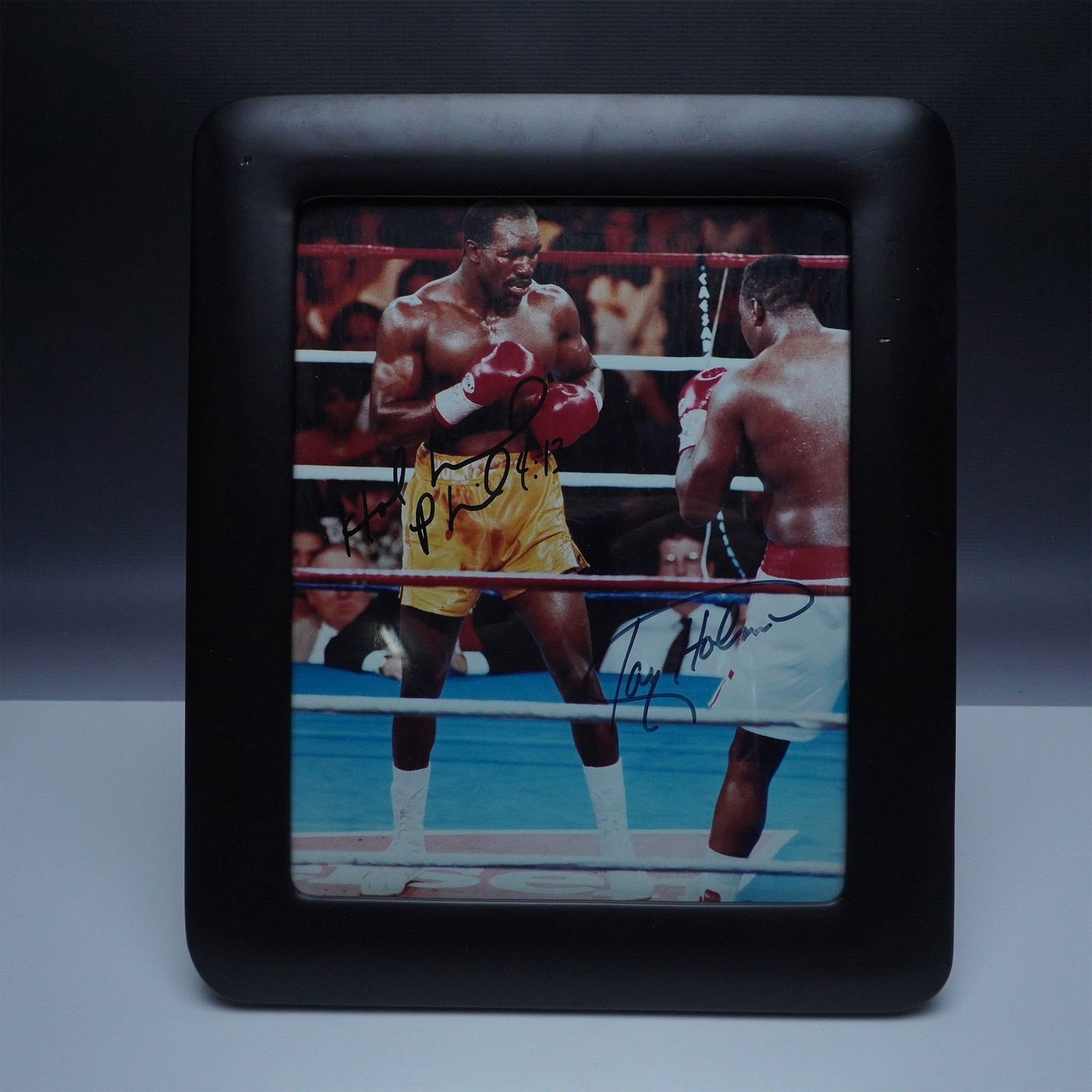 Autographed Boxing Photograph, Holyfield & Holmes (1 of 4)