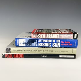 4pc World War II Naval Battles Book Collection