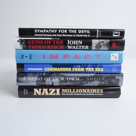 6pc Hardcover Books on WWII History and Nazi Germany