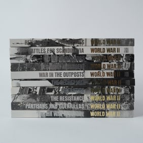 Set of 10 World War II Books Time-Life Series