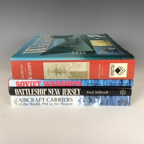 4pc Naval Warfare History Book Collection
