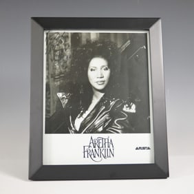 Aretha Franklin Signed Promotional Photograph in Frame