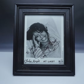 Gladys Knight Autographed Promotional Photo, At Last