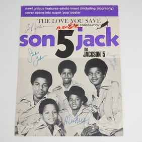 Jackson 5, Belwin Mills Signed Sheet Music