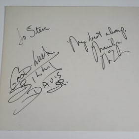 Marilyn McCoo & Billy Davis Jr. Signed Cardboard Display