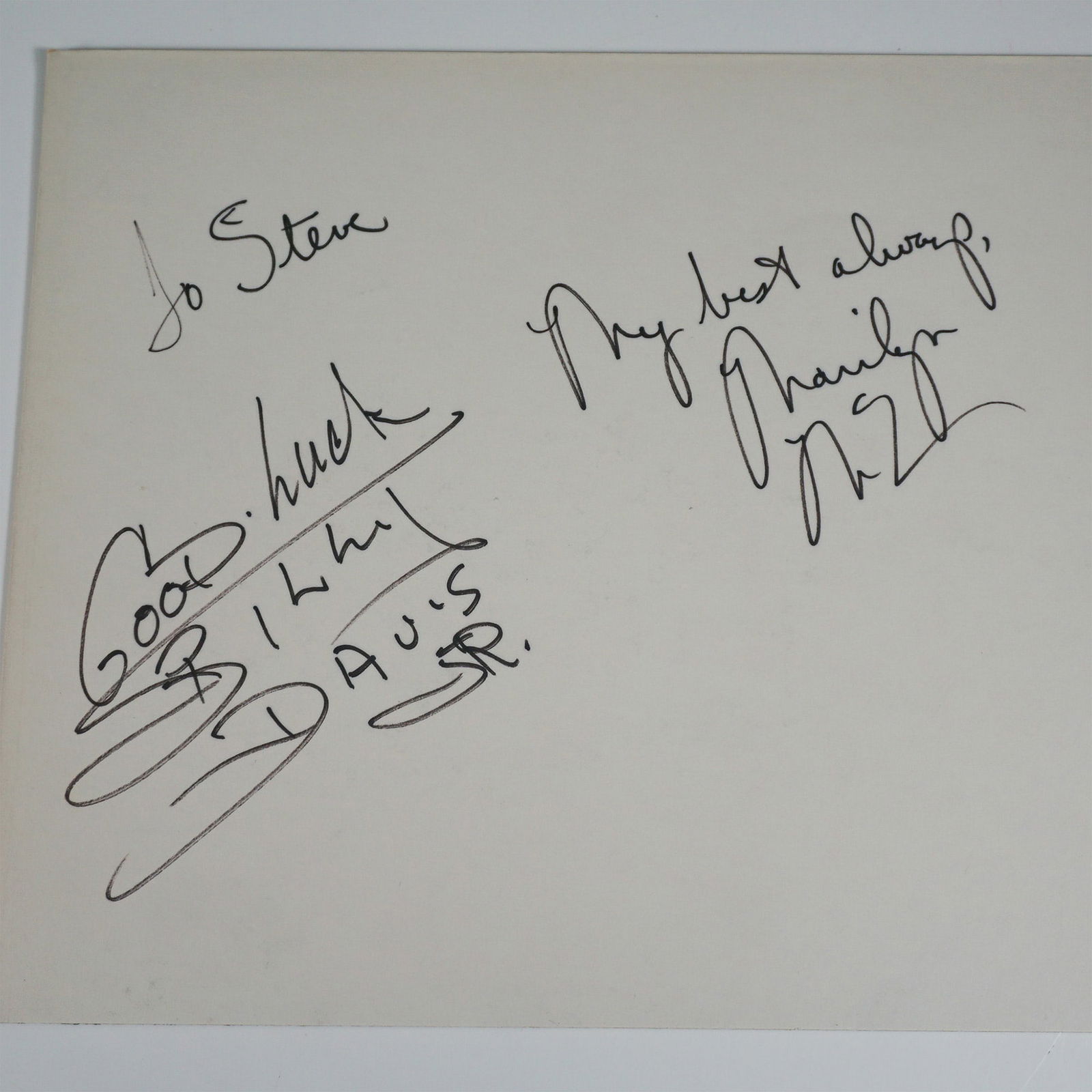 Marilyn McCoo & Billy Davis Jr. Signed Cardboard Display (1 of 4)