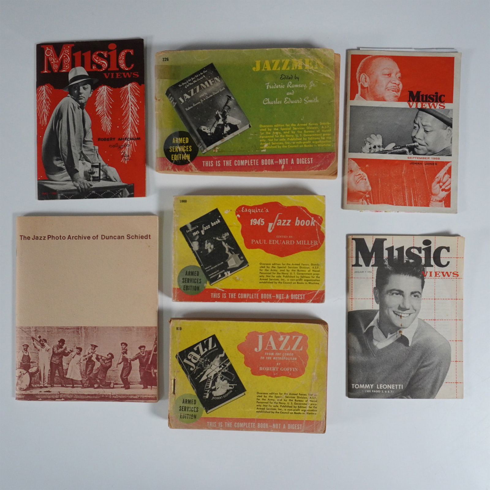 7pc Collection of Vintage Jazz and Music Books (1 of 1)