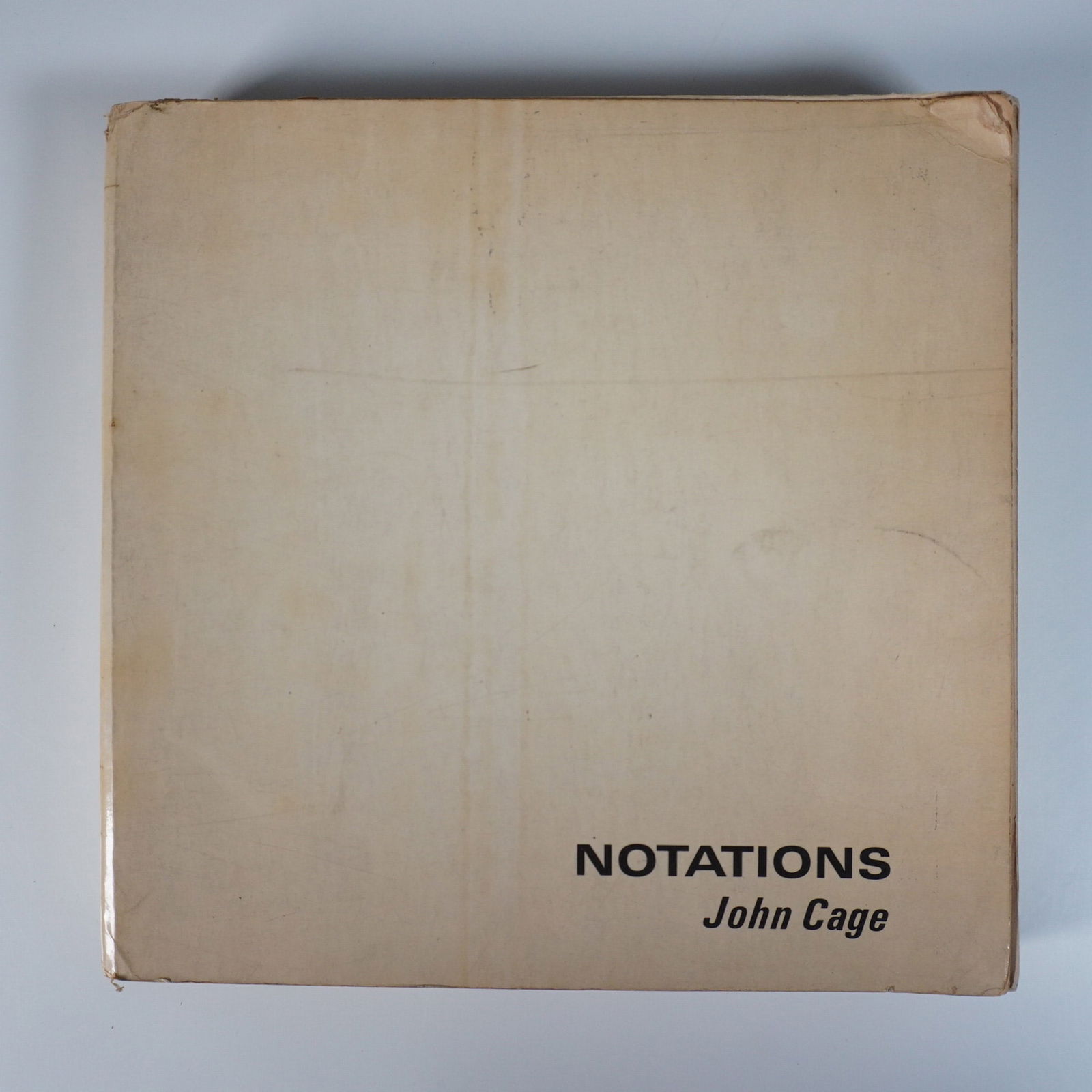 John Cage Notations, 1969 First Edition, Something Else Press (1 of 5)