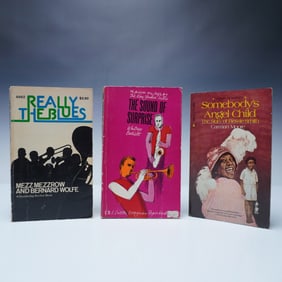 3pc Jazz Literature Books, Mezzrow, Balliett, Moore