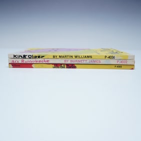 3pc Kings of Jazz Paperback Book Lot, Beiderbecke, Oliver, Morton