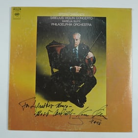 Autographed Isaac Stern Vinyl Record, Karelia Suite