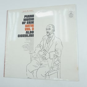 Erik Satie & Aldo Ciccolini Vinyl Record, Piano Music Of Erik Satie Vol. 3