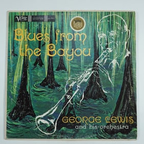 Autographed George Lewis Vinyl Record, Blue From The Bayou