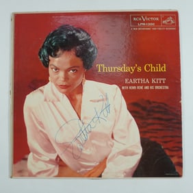 Eartha Kitt - Thursday's Child - Signed Vinyl LP