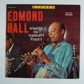 Edmond Hall Rumpus on Rampart Street Vinyl LP Traditional Jazz, Autographed