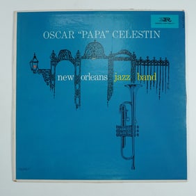 Oscar Papa Celestin New Orleans Jazz Band Vinyl LP, Autographed