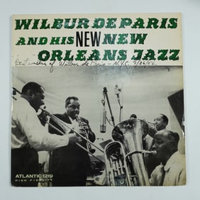 Wilbur De Paris and His New New Orleans Jazz Vinyl Record, Signed
