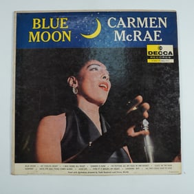 Carmen McRae 'Blue Moon' LP Record, Decca DL 8347, Vintage Jazz