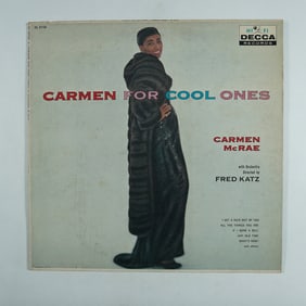 Carmen McRae Carmen for Cool Ones Vinyl Record, Decca DL 8738