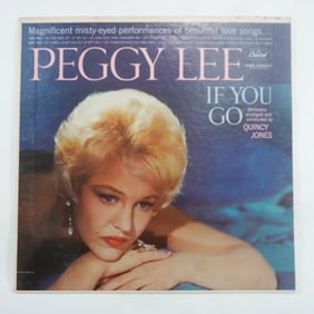 Peggy Lee If You Go Vinyl LP, Capitol Records T-1803