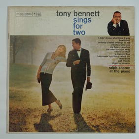 Tony Bennett Vinyl Record, Sings for Two, Columbia CL 1446