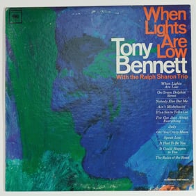 Tony Bennett When Lights Are Low Vinyl LP, Jazz Vocals