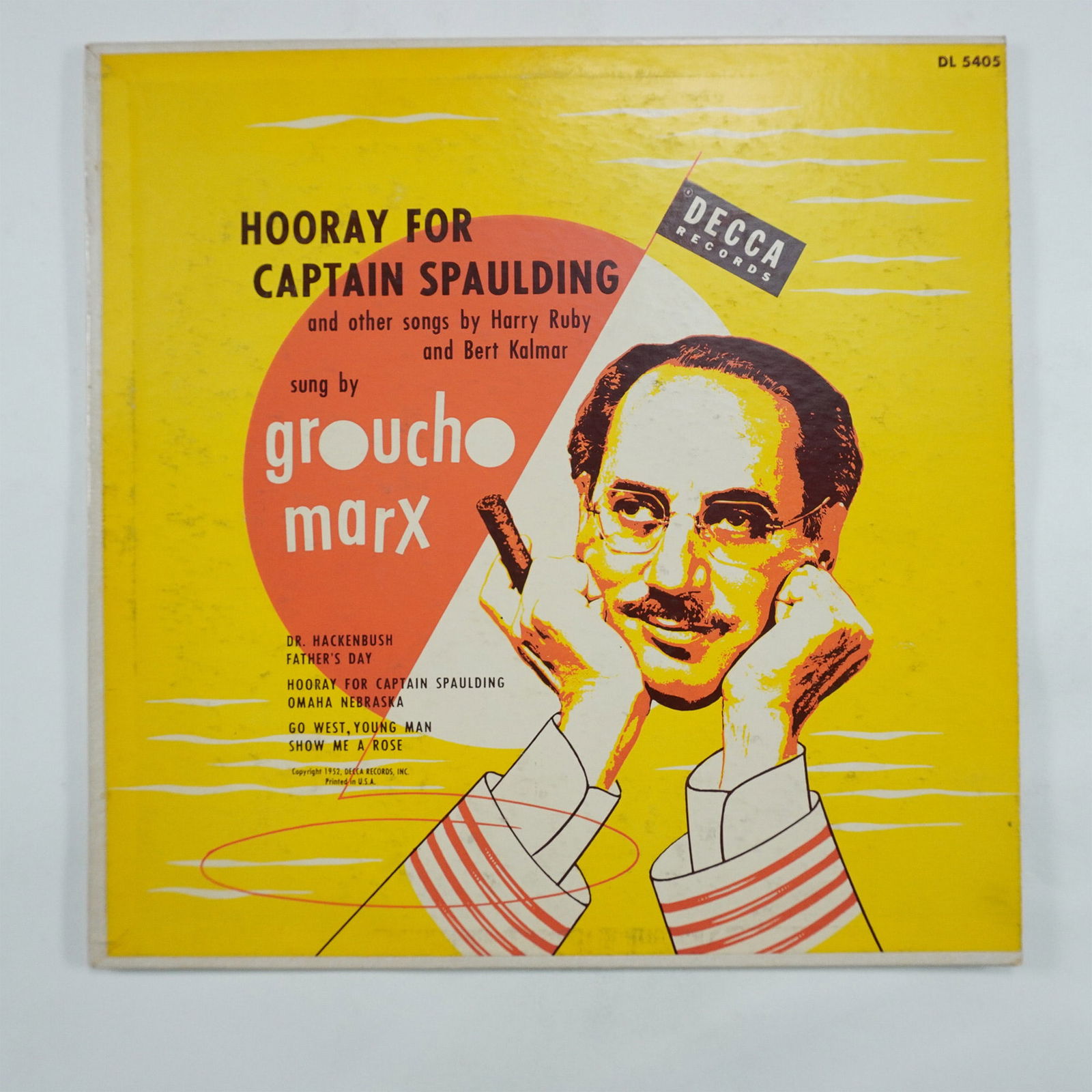 Groucho Marx Hooray for Captain Spaulding Vinyl LP, Decca DL 5405 (1 of 3)