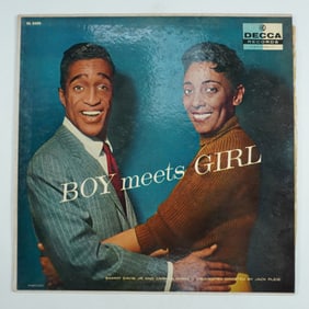 Decca Record Album, Sammy Davis Jr. and Carmen McRae, "Boy Meets Girl"