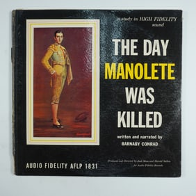 Barnaby Conrad Spoken Word Vinyl LP The Day Manolete Was Killed