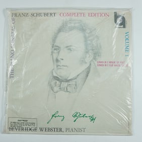 Beveridge Webster Vinyl Record, The Piano Sonatas of Franz Schubert Vol. 1