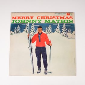 Johnny Mathis Merry Christmas Vinyl LP, Holiday, 1958