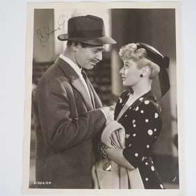 Clark Gable Signed Black and White Photograph with COA