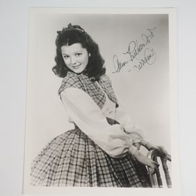 Ann Rutherford, Signed Photo as Carreen