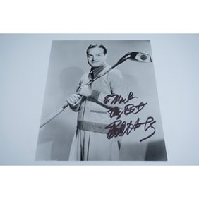 Bob Hope Autographed Black and White Photograph