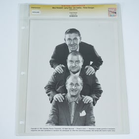 Columbia Pictures, Photograph, Moe Howard Larry Fine Joe DeRita