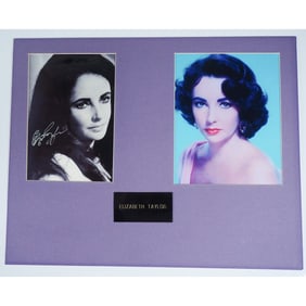Elizabeth Taylor, Signed Photo Display