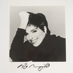 Liza Minnelli Signed Photograph with Certificate of Authenticity