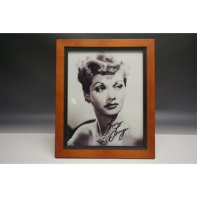 Lucille Ball Signed Framed Photograph with COA