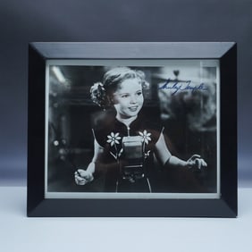Signed Shirley Temple Black and White Photo