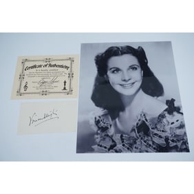 Vivien Leigh Autograph with Photograph