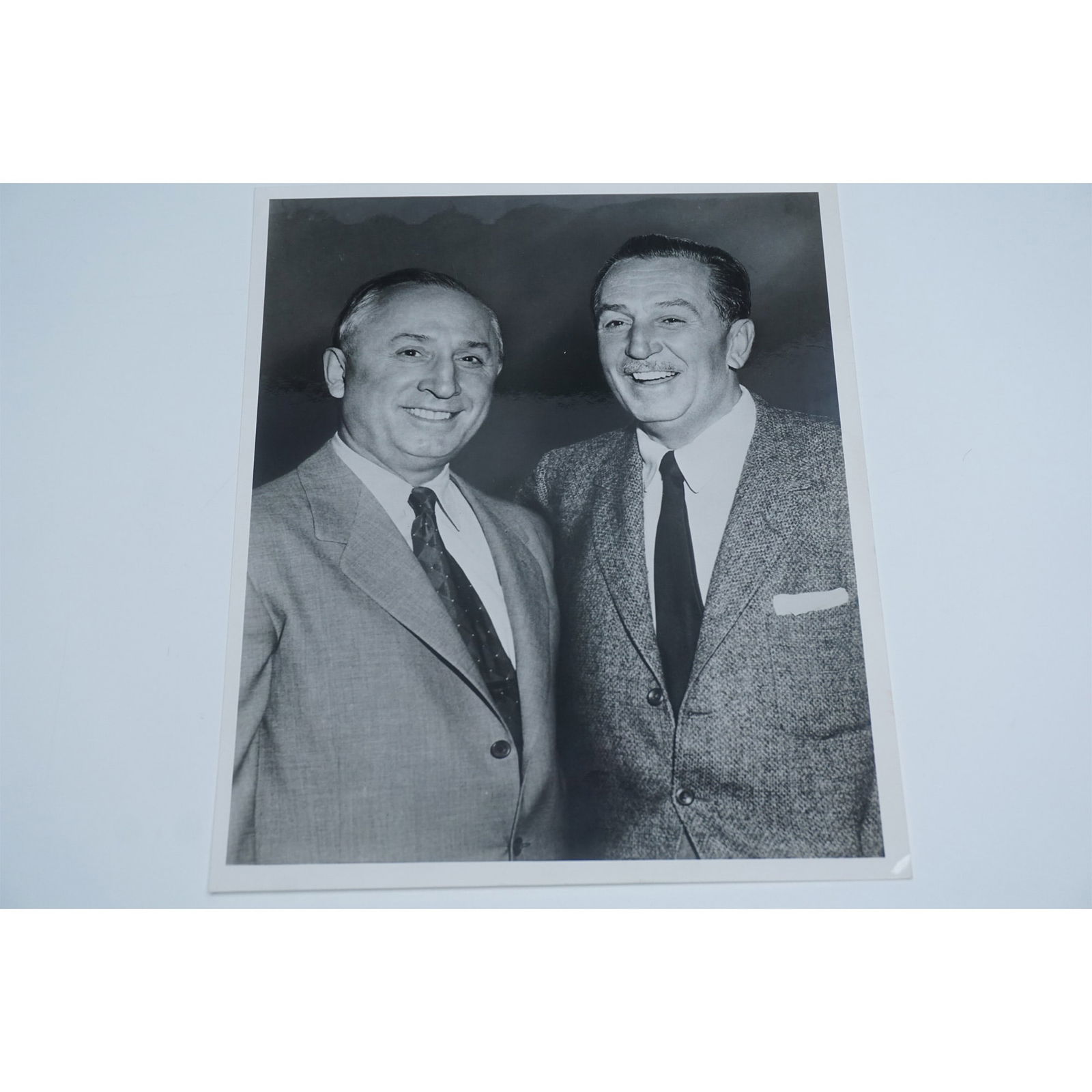 Vintage Black and White Photograph, Walt and Roy Disney (1 of 3)